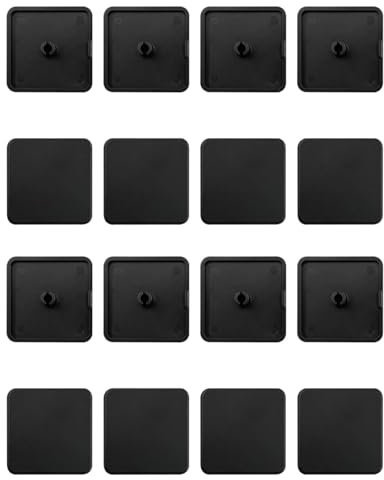 Laroal 20PCS End Cap Aluminium Profile 40 x 40 Cover Caps Aluminium Profile Plastic Protective Caps Aluminium Profile Cap Profile End Cap Profile Cover Cap Plastic