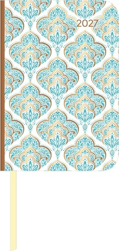 Lady Journal Mini Oriental 2027: Taschenkalender 8x11,5 cm - Wochenplaner mit 4-sprachigem Kalendarium, Leseband, Monatsübersicht & Notizbereich, ideal für unterwegs