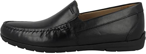 Geox U Siron W C, Mocassini Uomo, Nero, 42.5 EU