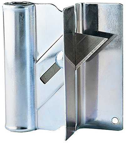 TOOLPRO Professional Shadowline Ceiling Tile Cutter - Precision, Drywall & Construction Edge Finishing Tool - Silver, Stainless Steel - 5 Blades