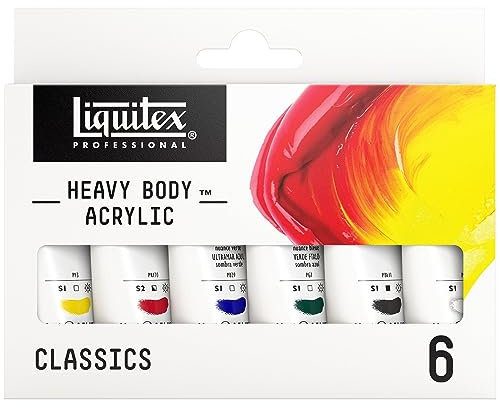 Liquitex Professional Acrylic Heavy Body Set of 6 x 22 ml Classic Colours