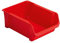 Stanley STST82742-1 Lagersichtkästen #4 (rot, schlagfestes Polypropylen, stapelbar, Wandmontage möglich, ideal zur Aufbewahrung von Kleinteilen, Werkzeugen, Zubehör, uvm.), 4 (33 x 23 x 16 cm)