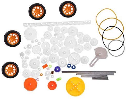 78pcs Plastic Gears and Pulleys, Small Plastic Gear Belt Pulley Worm Shaft Set Kit Gear Model DIY Accessories for Meet Your Different Replace Old or Broken Parts Needs
