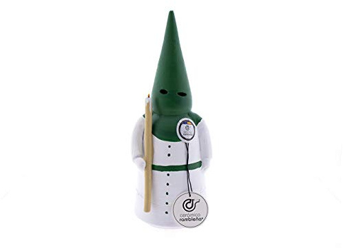 CERÁMICA RAMBLEÑA | Incensario nazareno con Vela Blanco-Verde | Incensarios religiosos | Incensarios de Barro | Incensarios Originales | Incensario Semana Santa | 9x9x26 cm