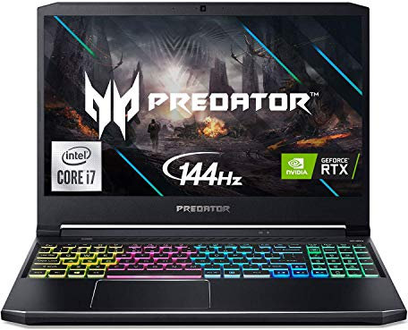 Acer Predator Helios 300 Gaming Laptop, Intel i7-10750H, NVIDIA GeForce RTX 3060 6GB, 15.6 FHD 144Hz 3ms IPS Display, 16GB DDR4, 512GB NVMe SSD, WiFi 6, American English Backlit Keyboard