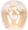 minkissy Lampenschirm Ersatzschirm Ersatzglas Kugel Lampenglas Lampenabdeckung für Tischlampe Wandlampe Stehlampe Wandleuchte Pendelleuchte Kronleuchter Deckenleuchte Hellbraun