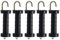 SANON 5 Pcs Zauntorgriffe, Torgriff Weidezaun Mit Feder, Elektrischer Zaun- Torgriff, Weidezaun ZubehöR GroßEr Befestigter Haken FüR Elektrische Zaun, Weidegitter