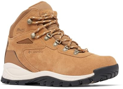Columbia Womens Newton Ridge Plus Waterproof Amped, Elk/Dark Stone, 8