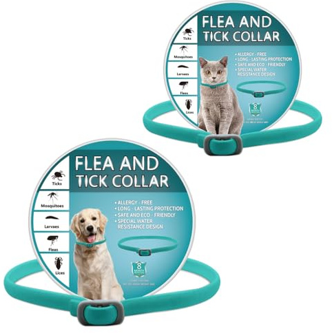 2PCS Repellent Collars for Dogs, Adjustable Water Resistant repellent Collar Dog, Natural Collars for Puppies Small Medium Large Dogs