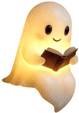 SZLIFE Lampada decorativa di Halloween, luce notturna per bambini, fantasmi, lampada creativa per la lettura di libri per bambini allattati al seno, L