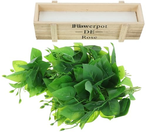 NIYANGLE Artificial Golden Pothos Bonsai 30cm Fake Plant Tabletop Decor Silk Leaf Greenery for Home Living Room Spring Centerpiece Indoor Office Ornament