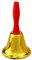 Campanella babbo natale in ottone campana