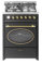 GURARI Gas Standherd 60 cm GCH G 614 BR Gasherd mit Gasbackofen | Gasgrill | Drehspieß | Elektro-Analog-Timer mit STOP-Funktion | Schublade mit Push-Pull | Gas Control | Range Cooker Erdgas/Propan