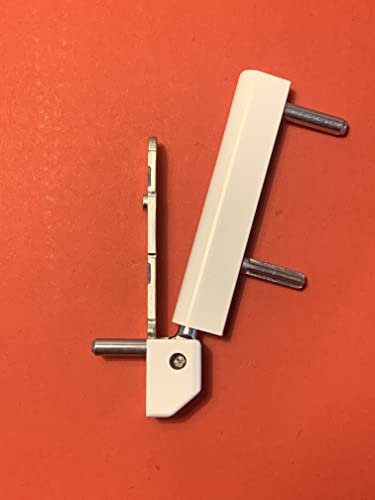 ROTO Reparatur Ecklager Eckband für Kunststoffenster PVC-Fenster Zapfenabstand 54mm silber mit weißen Abdeckkappen 263858 258592 K 6/100 für die Serie NT oder Centro in verschiedenenen Ausführungen