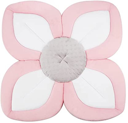 PandaEar Almohadilla de Baño para Bebés Recién Nacidos | Pétalos Suaves de Flor para Bañera de Fregadero, Esenciales para la Ducha (Rosa)