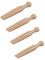 4X Wooden Door Wedge Beech Wood Door Stopper Jammer Pack of 4 Natural BPA and Plastic Free - by ADAM Deals