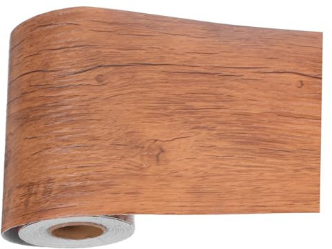 Ciieeo Borde De Papel Tapiz De Pvc Cinta Adhesiva Veta De Madera 10m Decoración De Cocina