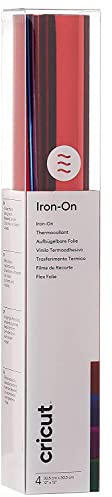 Cricut Foil Iron On | Bejeweled | 30.5cm x 30.5cm (12 x 12) | 4 x Heat Transfer Vinyl Sheets (HTV) | for use with All Cricut Cutting Machines