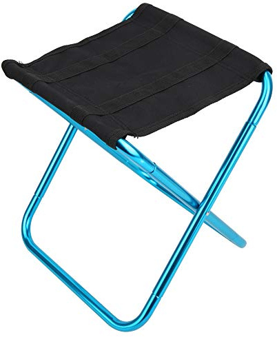 MAGT Tabouret Pliant, Mini Tabouret de Camping Siege De Peche Pliable pour Voyage Plage Randonnée Camping
