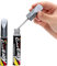 BASTOUR Stylo Retouche Peinture Voiture, Stylo Réparation des rayures Auto, Peinture, Anti Rayure pour Carrosserie Moto Voiture Vélo, 2 Pièces (Argent)