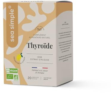 SEA SIMPLE - Iode extrait d'algues-citron - 20 ampoules de 10 mL