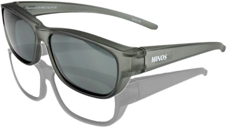 ActiveSol Gafas de sol Minos para hombre, protección UV400, polarizadas, gris, talla única