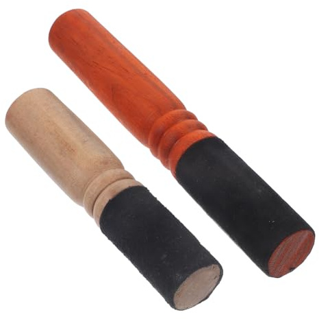 Abaodam Mazza per Ciotola Sonora in Legno 2 Pezzi Resistente e Facile da Pulire per Meditazione in Camera da Letto o Cucina