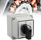 Universal-Drehschalter, Drehnockenwahlschalter SZW26-20/660V 20A, Universal Rotary Cam Selector Wechsler Schalter Nockenschalter 3 Positionen 3 Phasen 12 Klemmen, CE, mit Master Switch Außenbox