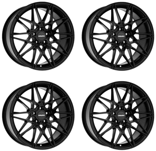 4x Carmani rims alloy rims 18 Knut 8,0x18 ET30 5x112 black matt compatible with BMW 1 2 3 4 5 7 X2 X4