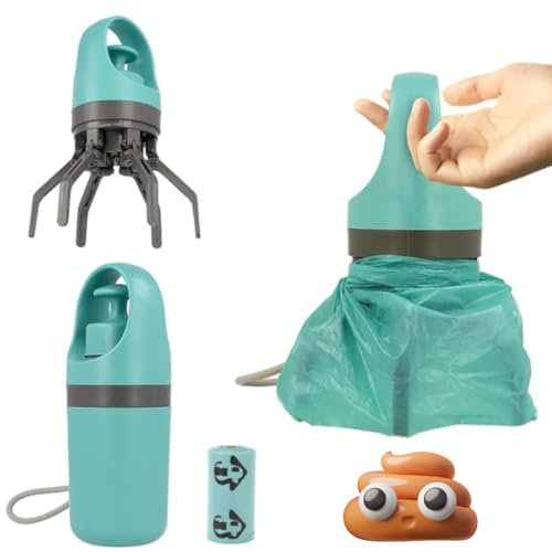 Tragbare Hundekotsammler,Hygienischer Aufsatz für den Hundekotsammler mit Beutelspender,Praktischer Tierkotreiniger für Tierhalter und Tierbesitzer,Haustierkotreiniger für den Außenbereich
