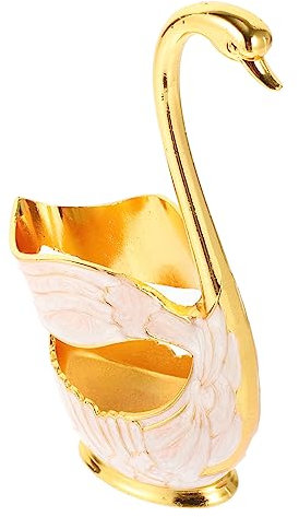 Luxshiny Base De Cisne Portacucharas Hogar Portacucharas De Fruta Base De Cisne Organizador De Cucharas Para Cocina