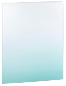 Idena 12116 – Carpeta A4 con 20 fundas transparentes, carpeta de presentación de plástico en blanco y azul petróleo, carpeta para certificados, documentos, etc.