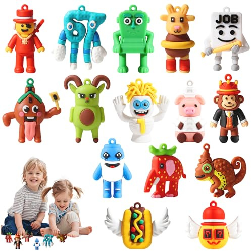 lunule Steal a Brainrot Peluche Set da 15 di Simpatici e Divertenti Italian Brainrot Figurine Personaggi Morbidi Giocattoli in Peluche Ispirati ai Personaggi del Meme Ideali come Regalo
