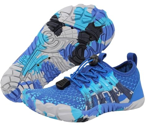 Scarpe Scoglio Bambino Pianta Larga Scarpe Bambina 28 Barefoot Arrampicata con Elastico Senza Lacci Sandali per Il Mare Corsa da Estive Scarpette Bimbo XXL 27 Piede Piatto Espadrillas Ginnastica