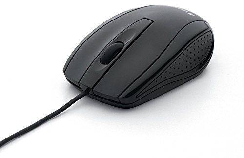Verbatim Wired Computer , Corded USB Mouse for Laptops and PCs - Right or Left Hand Use, Black