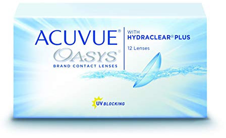 Acuvue Oasys - Lentes de contacto esféricas quincenales (R: 8,8 / D : 14,0/3 Diop) Pack de 6 uds.