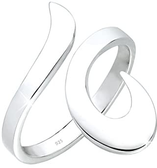 Elli Ring Damen Ornament Statement Wickelring in 925 Sterling Silber