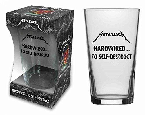 for-collectors-only 'Metallica vetro hardw Ired. birra in vetro Longdrink XL 500 ML Bicchiere 1 Pint