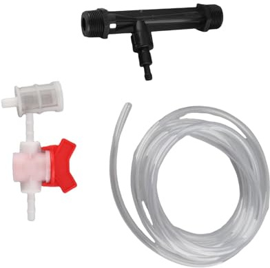 Injecteurs d'Engrais de Venturi d'Irrigation, Kit de Dispositif d'Irrigation de Jardin Injecteur d'Engrais G3 / 4 + Commutateur + Filtre + Tube d'Eau.