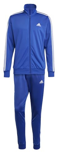 adidas Men's Sportswear Basic 3-stripes Tricot Track Suit, Semi Lucid Blue, X-Large