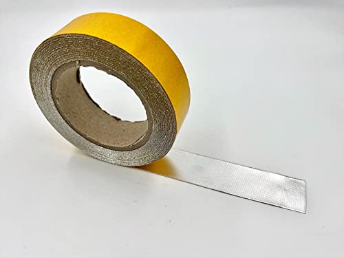 Självhäftande värmeskyddstejp/värmeskyddstejp – aluminiumbelagd – upp till 500 °C (3,5 cm x 3 m)