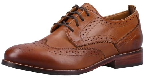 Hush Puppies Women's Natalia Brogues, Tan, 5