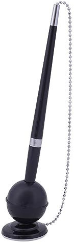 memobe Amex Elegance Kugelschreiber mit Metallkette - Standkugelschreiber mit sicherer Kette - modernes Bürozubehör - Selbstklebende Halterung für Rezeption Büro Postamt