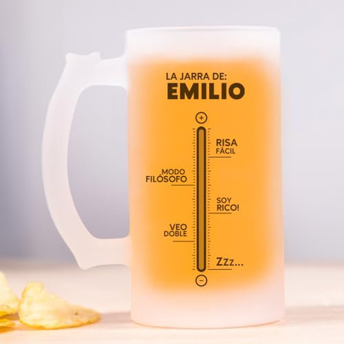Transparent Gift Jarra de Cerveza Personalizada Día del Padre Nombre Cervezómetro. Jarra Cerveza Personalizada. Regalos Originales para Hombre. Regalos para Padres. Regalo Cumpleaños. Regalos Hombre