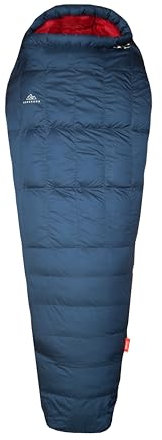 NORDKAMM® Daunenschlafsack 3 Jahreszeiten, leicht und kleines Packmaß, Schlafsack Daunen für Outdoor und Camping, Daunen Schlafsack Erwachsene in 2 Größen