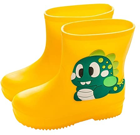 Stivali da Pioggia Classici per Bambini Scarpe da Acqua per Bambini in Gomma PVC Stivali da Pioggia Impermeabili Stivali Antipioggia Bambina Stivali da Pioggia Bambino