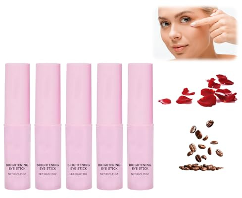 Crema de ojos – Bálsamo de ojos con cafeína, crema para los ojos contra arrugas y ojeras, cuidado reafirmante de los ojos, palo con péptidos y niacinamida para hombres y mujeres (5)