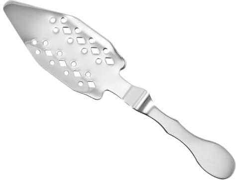 LAPYAPPE Absinthe Löffel aus Hohler Cocktailfilter für Zuckerkristalle Barzubehör für Absinthe Fontänen Wiederverwendbar und Leicht zu Reinigen Hochwertige Verarbeitung Rostfrei und