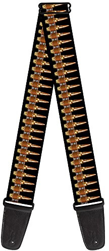Buckle-Down Guitar Strap Bullets, 2 Wide - 29-54 Length