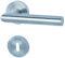 Alpertec 88024900C Solid 9-R Zimmertüren Drückergarnitur, Chrom/Edelstahl, 2 Stück